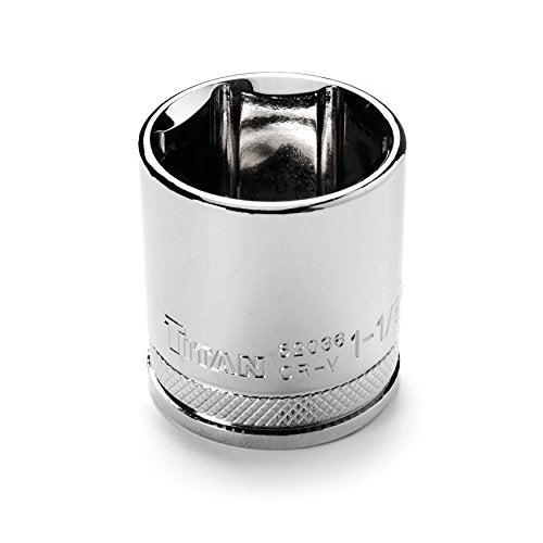 Titan 62036 1/2" Drive 6 Pt. Socket - 1-1/8" - size: 1-1/8"