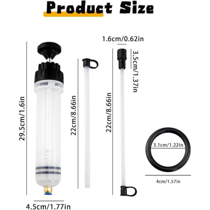 200CC Fluid Extractor Pump, Oil Change Syringe with Hose, Manual Fluid Extractor/Fill Pump for Car Fluid Transfer