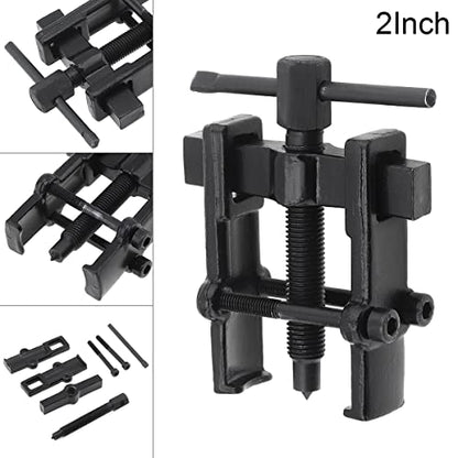 Adjustable Two Jaw Bearing Gear Puller Remover Tool, 2 Inch Carbon Steel Pump Removing Kit for Motorcycle (2 Inch)