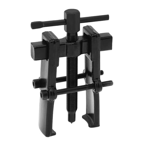 4" 2-Jaw Gear Puller, Adjustable Two Jaw Gear Bearing Pulley Puller Flywheel Removal Tool, 2 Claws Pullers Carbon Steel Separate Lifting Device for Auto Mechanic Maintenance (Black) - color: Black