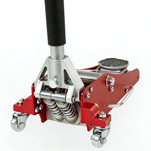 Low Profile Floor Jack 1.5 Ton, 3300LBS Hydraulic Car Jack with 3-3/20" to 14-10/27" Lift Range | Aluminum Steel Racing Jack with Dual Piston Quick Lift | Professional Garage Shop Equipment