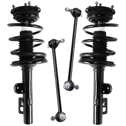 Detroit Axle - 4pc Front Struts Sway Bars for Ford 2005 2006 2007 Freestyle, 2 Struts with Coil Spring Assembly 2 Sway Bar End Links Replacement Suspension Kit - size: 4QS50680/ sway kit