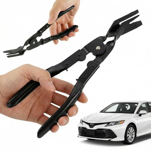 Automotive Panel Clip Pliers - Car Panel Upholstery Trim Clip Removal Tool Plier, Interior Clip Fastener Rivet Push Pin Panel Pliers, Repair Tool for Car Vehicle Dashboard Clip Remover Plier - color: Black