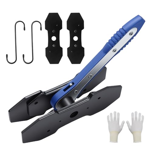 SYOWADA Brake Caliper Compression Tool, 360° Swing Ratchet Piston Spreader with 2 Extra Steel Plates, Heavy-Duty Design for Cars, Trucks, and SUVs (Blue) - color: BLUE