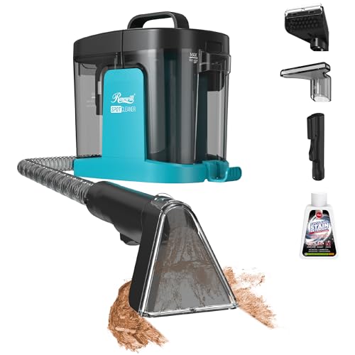 Rosewill Multi-Purpose Portable Carpet and Upholstery Cleaner, Powerful Suction 17 KPa Spot Cleaner, 550W Motor, Car and Auto Detailer, Stain/Spot Remover; Versatile Use: Carpet, Sofa, Pet Hair - color: Teal