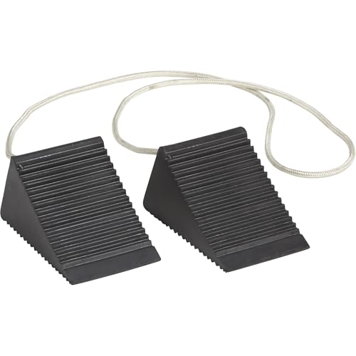 Ironton 2-Pk. of Compact Wheel Chocks, Solid Rubber | Controlled load positioning, Shop and warehouse handling, Durable material movement, Easy setup, Operator-friendly design