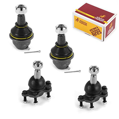 Metrix Premium Chassis Parts - 4 PC Front Upper & Front Lower Ball Joint Kit Fits 96-99 Chevrolet Tahoe, 95-00 K2500, 95-99 K2500 Suburban, GMC K2500 Suburban, 95-00 K3500, K6509 K6344, Made in Europe