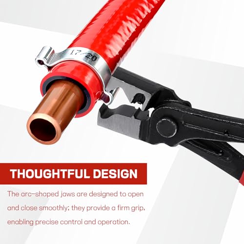 Car CV Boot Clamp Pliers, 6.9 Inch Steel Automotive Hose Clamp Pliers, Heavy Duty Clamps Removal Tool for Clic-R Type, Fuel Line, CV Boot Clip, Universal Car Accessories Repair Tools
