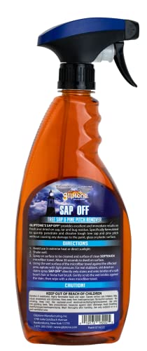 Gliptone Sap Off, Fast-Acting Sap, Pine Tar & Bug Remover Spray, 22 Fl Oz, Non-Abrasive Formula Safe for Paint, Glass & Plastic, Removes Dried-On Sap, Tar, and Bug Residue Quickly