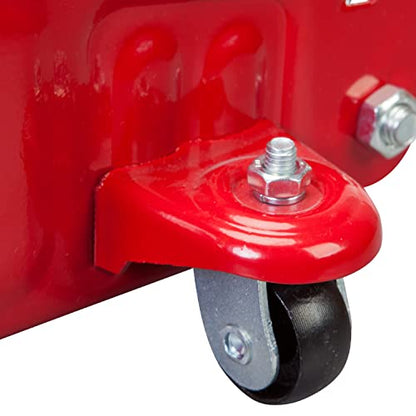 Big RED TAM820014S Torin Hydraulic Trolley Service/Floor Jack with Blow Mold Carrying Storage Case, 1.5 Ton (3,000 lb) Capacity, Red - size: 1.5 Ton (3,000 lb) with case, style: Steel