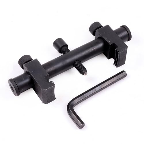 Ribbed Drive Pulley Puller Universal Carbon Steel Crankshaft | Remover Tool with Hex Allen Key Adjustable Auto Repair Tool for Air Conditioning Units Water Pumps