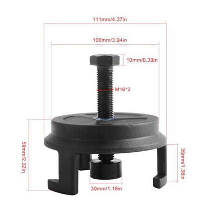 Harmonic Balancer Puller 25264 Compatible with GM Jeep Chrysler Dodge | Engine 5.3L 5.7 LS1 6.0 LS2 6.2 LS3 7.0L No Tapping LS Crank Pulley Remover ﻿LS Harmonic Balancer Mounting Puller Pulley Tool