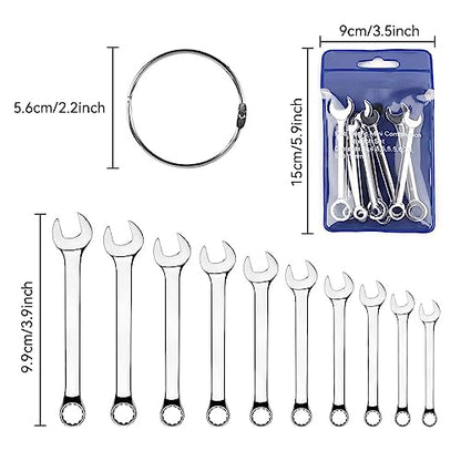 Mini Wrench Set Open End Wrench Combination Wrench Small Wrench Set, Metric and SAE (MET & SAE) - style: MET & SAE