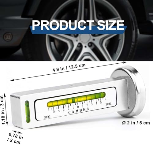 Universal Adjustable Magnetic Gauge Tool Camber Gauge Wheel Alignment Tool Wheel Balancer Camber Castor Strut Alignment Pillar for Car Truck RV Auto Tire Repair Automotive Automotive Specialty Tools