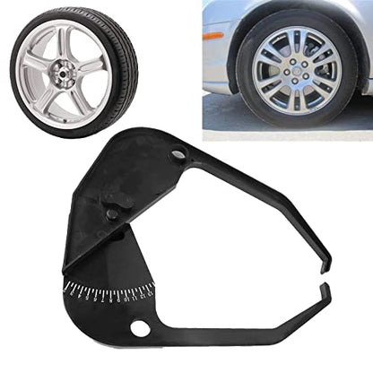 Watris Veiyi Car Tire Caliper, Wheel Caliper Tool, Wheel Width Caliper | Portable Wheel Rim Width Measuring Tool, Tire Balancer Car Wheel Caliper Car Measuring Tool