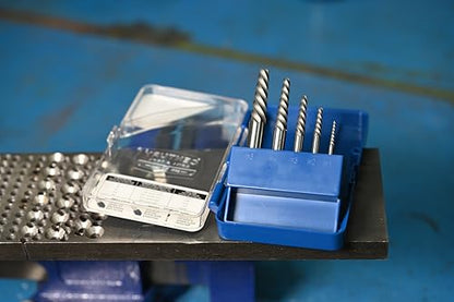 Century Drill & Tool 73415 Spiral Flute Screw Extractor Set, #1 - #5, Heat-Treated Steel, Superior Grip for Easy Extraction of Broken Screws and Bolts - size: 5-piece Spiral Flute