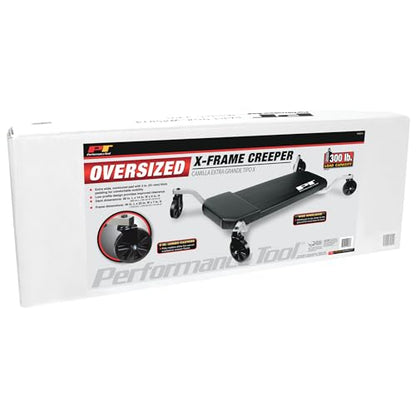 Performance Tool W85014 Low Profile Oversized Shop Mechanic X-Frame Creeper with Extra Padding, 38-Inch x frame oversized - style: 38" Oversized Frame