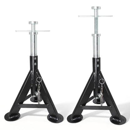 BESTOOL RV Supports Stabilizer Jacks, Travel Trailer Stabilizer Jacks Camper Jack Stands from 17.3" to 30." 1Pair Capacity 12000 lbs, 2 Pack - color: Black-Standard RV stabilizer jacks/2PC