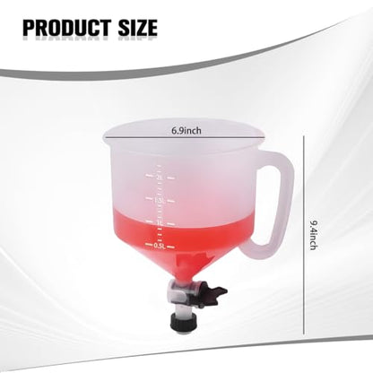 Zpana 15PCS Car Coolant Funnel Kit, No-Spill Vehicle Radiator Filling Funnel Bleeder with Adapters, No-Leak Auto Radiator Burping Filler, Universal for SUV RV Truck (Red) - color: Red