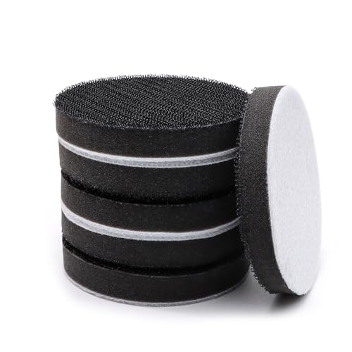 6 Pack Interface Pads, 3 Inch Hook and Loop Soft Density Sponge Cushion Buffer Backing Pad, Foam Sanding Interface Pads for Orbital Sander Automotive Woodworking Polishing - size: 3 inch - 6 Pack