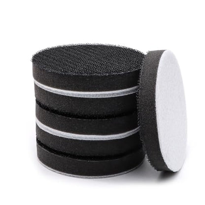 6 Pack Interface Pads, 3 Inch Hook and Loop Soft Density Sponge Cushion Buffer Backing Pad, Foam Sanding Interface Pads for Orbital Sander Automotive Woodworking Polishing - size: 3 inch - 6 Pack