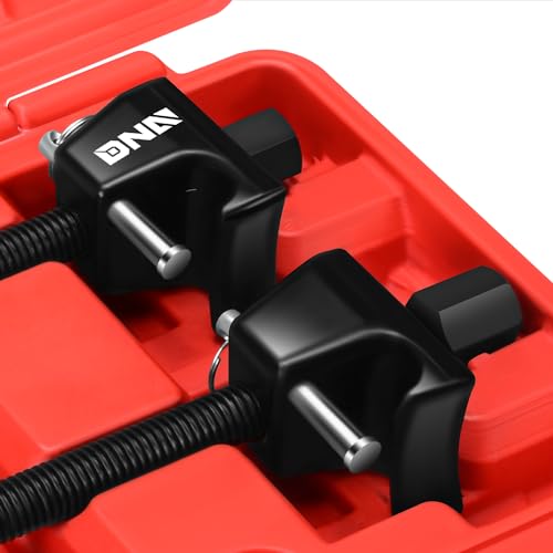 DNA MOTORING Spring Compressor Tool Kit 2-Pack, 11.5" with Locking Pin, for Suspension Work and Compressing Coil Springs - TOOLS-00450