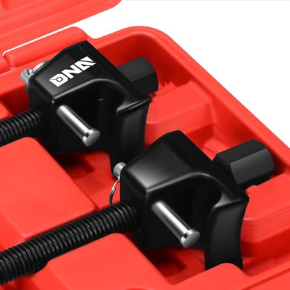 DNA MOTORING Spring Compressor Tool Kit 2-Pack, 11.5" with Locking Pin, for Suspension Work and Compressing Coil Springs - TOOLS-00450
