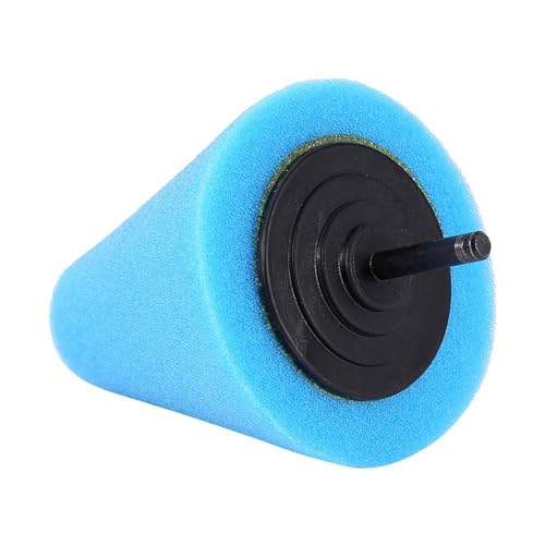Keenso Foam Polishing Cone, Shaped Buffing Pads for Wheels with Power Drill, Taper Design for Automotive Wheel Polishing, Use on Cars Boats Motorcycles