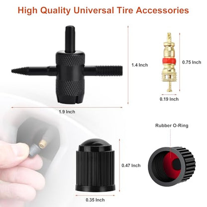 36PCS Tire Repair Kit, Dual Repair String Plugs & Rubber Screw Nails with T-Handle Tool & Screwdriver, Heavy Duty Emergency Flat Tire Fix for Car Truck Motorcycle Tractor Mower Wheelbarrow - style: Pro[36Pcs]