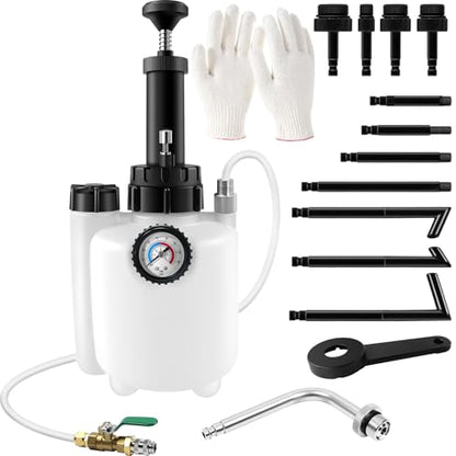 Transmission Fluid Pump Kit,3L Manual Fluid Transfer Pump Oil Pump Extractor with 12 ATF Refill Adapters,Automotive Oil Filling Filler System Fluid Pump Tool