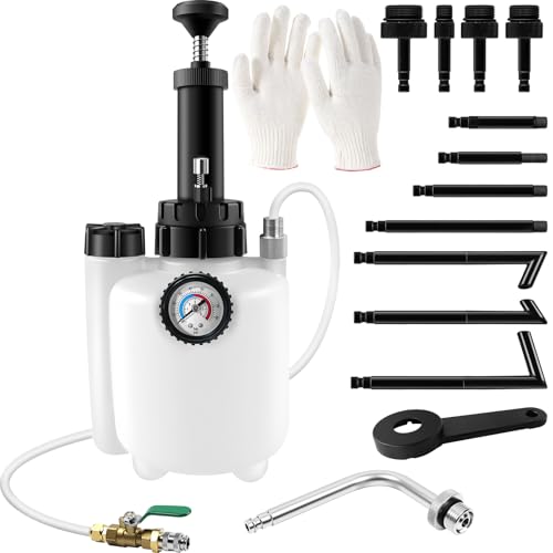 Transmission Fluid Pump Kit,3L Manual Fluid Transfer Pump Oil Pump Extractor with 12 ATF Refill Adapters,Automotive Oil Filling Filler System Fluid Pump Tool