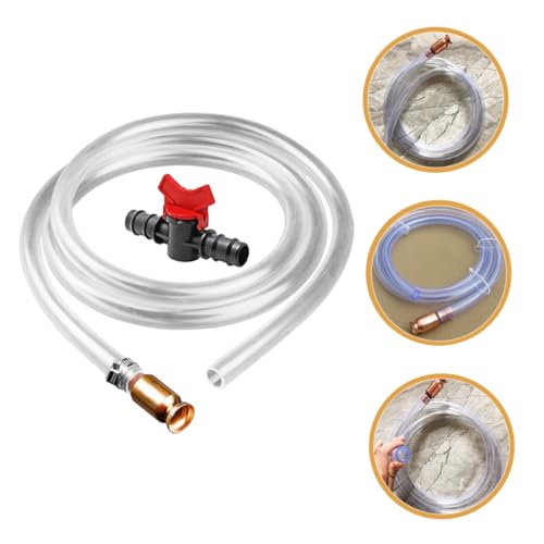 1Set Water Siphon Hose Kit Liquid Transfer Pump with Pipe Clamps Switch for Efficient Oil Water Extraction Automotive Maintenance