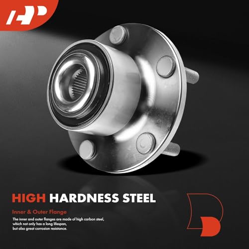 A-Premium 2 x Front Wheel Bearing and Hub Assembly with 5-Lug Compatible with Mazda 3 2004-2005