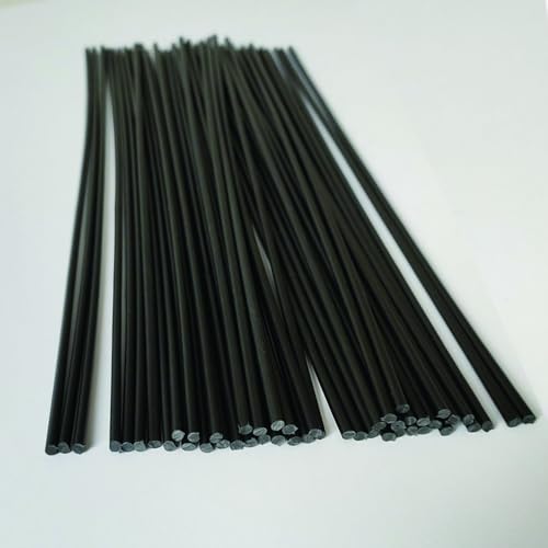 40 Pcs 16-Inch Length Black HDPE Plastic Welding Rod,1/8" Diameter,High Density Polyethylene Welding Rod for Car Bumper,Water Tanks,Canoe and Plastic Bins - color: Black