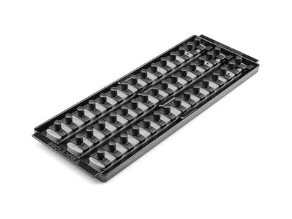 TEKTON 3/4 Inch Drive Socket Organizer Set | OST37330 - color: Gray, size: (45-Tool), style: 3-Rail