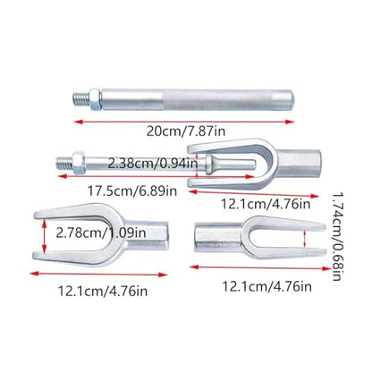 Ball Joint Separator - Car Ball Head Puller, Tie Rod End Removal Tool | 5 Piece Ball Head Puller Set with Fork Pry Tool, Ball Joint Removal Kit, Car Repair Tool with Case