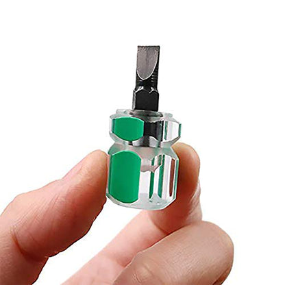 Sewing Machine Screwdriver Ultra Short Screwdriver Tool - One Flat Head and One Phillips Screwdriver for Sewing Projects - size: Small