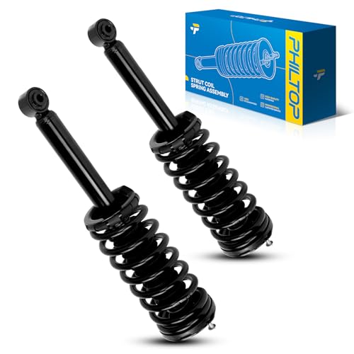 PHILTOP Rear Struts Assembly Shock Absorber Direct Replacement for Maxima 1995 1996 1997 1998 1999, Quick Suspension 171293, Struts with Coil Spring Assemblies SAA040 Set of 2 - size: 1995-1999 Maxima Rear