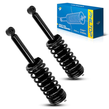 PHILTOP Rear Struts Fit for Maxima 1995 1996 1997 1998 1999, 171293 Shock Absorbers 2 PCS Struts with Coil Spring Assemblies - size: 1995-1999 Nissan Maxima Rear