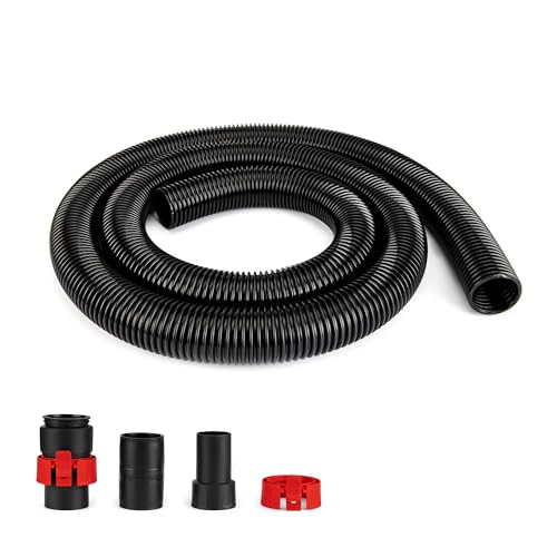Shop-Vac 8 FT X 1-7/8" Universal Hose, Replacement Hose Compatible with Rigid, Dewalt, Husky, Craftsman, Bauer, Masterforce Vacuum Cleaners - size: 8' X 1-7/8"