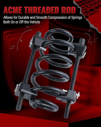 Reywoo Spring Compressor Tool, Heavy-Duty Coil Spring Compressor Tool with Locking Pins, Strut Spring Compressor 13/16" Socket 1/2" Drive to Compress The Coil Spring - size: 8.46" Max Safe Opening