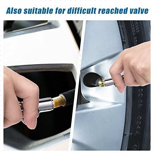 Tallew 10 Pack Dual Head Tire Pressure Gauge Heavy Duty Air Pressure Tire Gauge for Auto Truck Car RV Van Gage Range 10-150PSI, 1-10Bar (Silver) - color: Silver