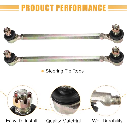 ACROPIX 20cm 7.87" Steering Tie Rod End Tie Rod Link Fit for 50cc 70cc 90cc 110cc 125cc 150cc ATV Quad Four Wheeler with Ball Joint Accessories - Pack of 2 - size: 200mm