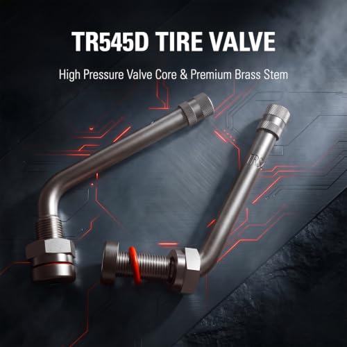 CKAuto Tire Valve Stems, TR545D 60 Degree Valve Stem | Compatible with Alcoa 22.5in 24.5in Aluminum Wheels (Pack of 10) - color: tr545D