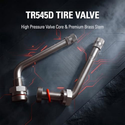 CKAuto Tire Valve Stems, TR545D 60 Degree Valve Stem | Compatible with Alcoa 22.5in 24.5in Aluminum Wheels (Pack of 10) - color: tr545D