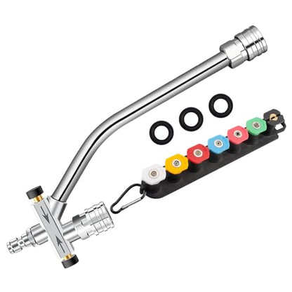ProDetail Dual Kit – Foam Cannon & Spray Nozzle Quick Switch Adapter, Stainless Steel Brass Pressure Washer Accessory for Car Wash, Auto Detailing, Patio, Driveway, RV, Boat Cleaning 4000PSI
