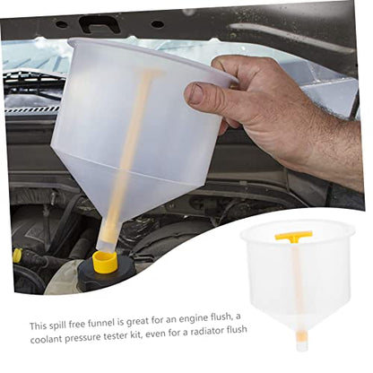 ULTECHNOVO 1set Spill Coolant Filling Funnel Kit Radiator Tool for Automotive Fluids Coolant Filling Kit for Easy and Clean Pouring