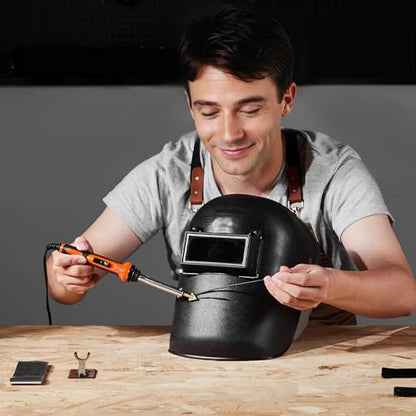 VEVOR Plastic Welder Kit, 60W/100W Dual-Power Plastic Welding Soldering Iron with 3 Welding Tips and 20 Welding Rods, Professional Plastic Repair Welding Tool for Car Bumper, Kayaks, Toys, Electronics - style: 60W/100W Dual-Power