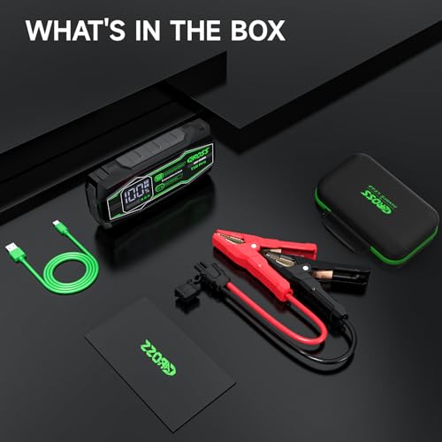 CAROSS Car Battery Jump Starter - 1500A Jump Starter for Up to 7.0L Gas and 4.5L Diesel Engines, 12V Portable Jump Box with LED Display - size: 1500A