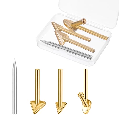 4PCS Copper Plastic Welding Tips Plastic Welder Tips Soldering Iron Tip Soldering Tip for Repair Bumper, Dashboard, Kayak, And More